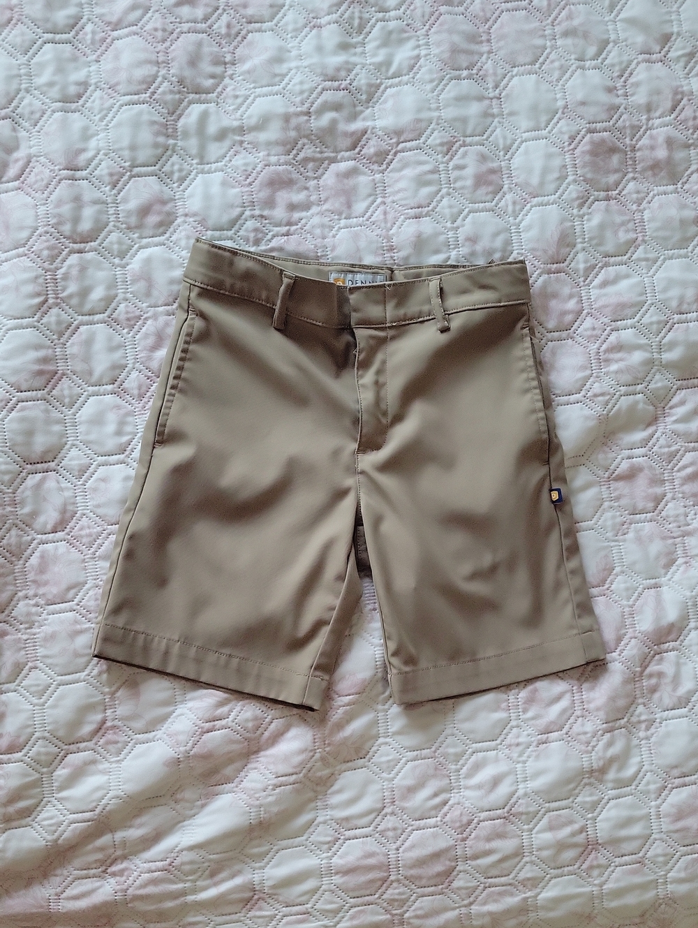 Boys School  Tan Stretch Performance Shorts